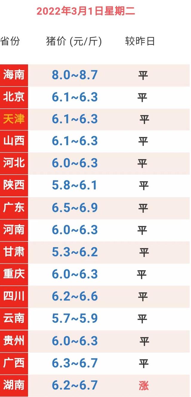 全国生猪价格最新行情解析