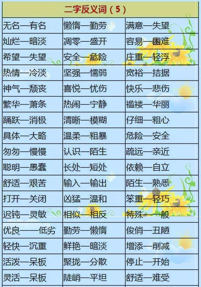 最新反义词深度探索与解析