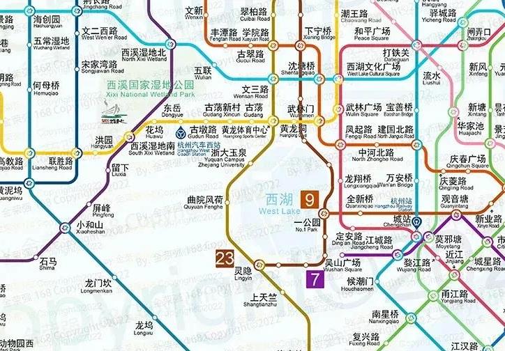 杭州地铁最新线路图，城市的脉络构建