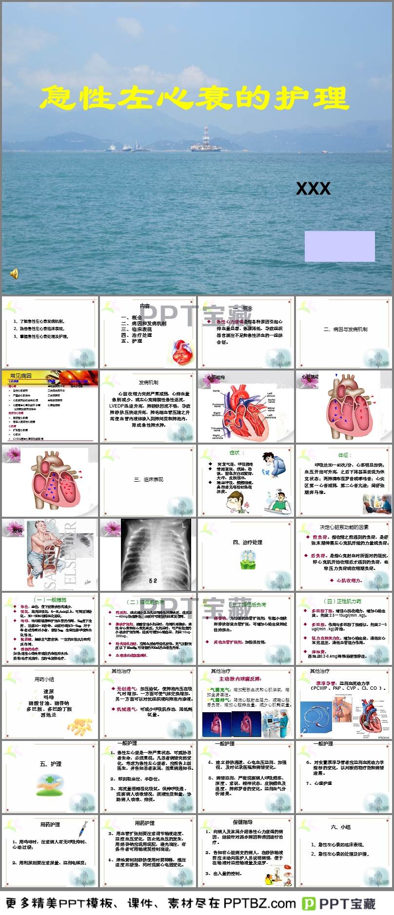 心衰护理查房PPT最新详解内容摘要